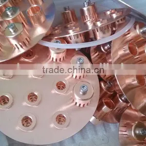 4 Inches Copper Bubble Plate , Plate 5 Bubble Caps for Brewery Distiller Equipment thumbnail-2