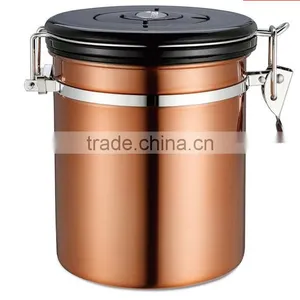 16-Ounce Coffee Vault, Stainless Steel 18/8 Canister thumbnail-2