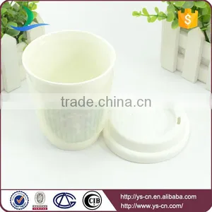 Factory Travel Reusable Ceramic White Starbucks Mug With Lid thumbnail-2