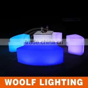 Club Bar Color Changing LED Curve Light Up Chair thumbnail-1