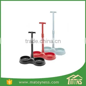 Pet Feeding Bowl With Telescopic Handle for Cats Dogs thumbnail-1