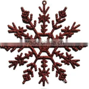 15051805 Plastic Glitter Christmas Hanging Ornament Snowflake thumbnail-5