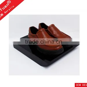 Custom Black Acrylic Shoes Display With Thick Base thumbnail-3