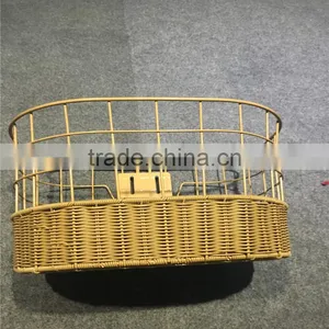 2016 High Quality Rural Wholesale Hollow Pipe Basket for Bike thumbnail-3