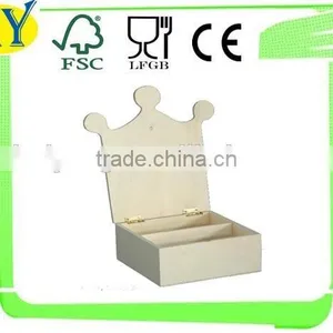 Personalized Popular Unfinished Wooden Cosmetic Box thumbnail-1