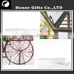 Indoor Outdoor Garden Metal Wire Flower Pot Plant Stand Wrought Iron Plant Stands thumbnail-5