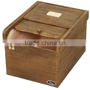 High Quality Wooden Rice Box With Burnning Color thumbnail-5