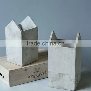 Desk Accessory Marble Effect Pen Holder , Hand Made Concrete Tape Dispenser thumbnail-2