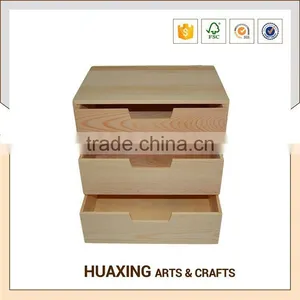 Modern Furniture Rectangle Wooden Drawer With Silk Screen Printed Logo thumbnail-1