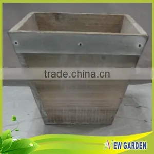 Different Shape Handicraft Wooden Large Decorative Floor Vases thumbnail-2