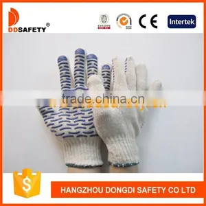 DDSAFETY Hot Sale High Quality Cotton Glove Wtih PVC Dots thumbnail-1