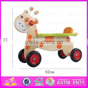 2016 Best Sale Lovely Wooden Baby Tricycle W16A024 thumbnail-4