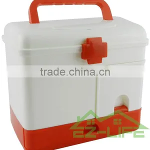 Custom First Aid Kit Family Medicine Newest Design Factory Made Plastic Home Storage Box /container With Handle thumbnail-4
