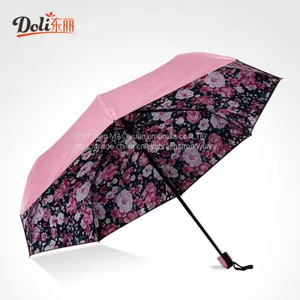 Manufacturer Direct Selling Double Solar Umbrella Top Selling Products Double Triple Folding Umbrella Rubber Paint thumbnail-1