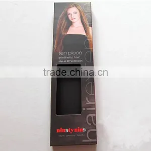 Yiwu Custom Factory Sale Weave Hair Packaging Design Box/drawer Hair Extension Box thumbnail-1
