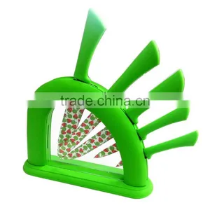 5 Pcs Kitchen Knife With Plastic Knife Holder thumbnail-1