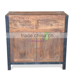 Buffet Industrial Style For Living Room With Mango Wood Antique thumbnail-3