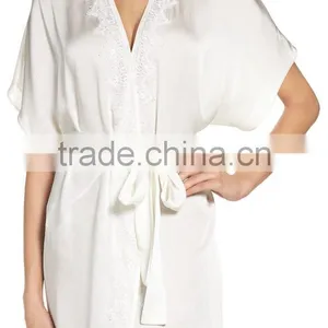 Spa Robes Wholesale Fashion Modern Choir Sleepwear for Women Night Cheap Silk Robes thumbnail-2