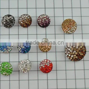 Colorful Metal Glass Crystal Rhinestone Shank Buttons thumbnail-1