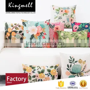Custom Digital Printed Outdoor Furniture Cushions Cotton Linen Cushions thumbnail-3