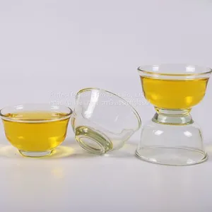 Mini Glass Cup for Coffee and Tea Kungfu Tea Cup Glass Wine Cup Wholesale Glass Cup for Resturant and Hotel thumbnail-2