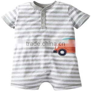 Baby Printed Romper Wholesale / Organic Baby Romper / Cotton Baby Romper thumbnail-2