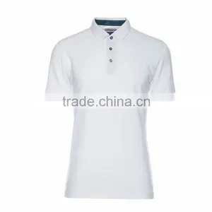 Wholesale Men's Sports Blank Plain White Polo T Shirt Golf Shirt thumbnail-1