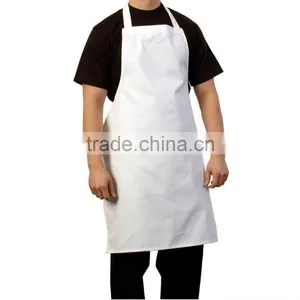 100% Cotton White Long Work Apron for Doctors thumbnail-1