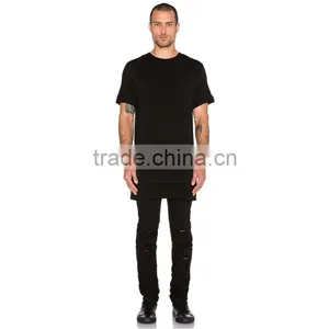 100 Cotton Oversized Tall Tee Shirt Plain Blank Cool t Shirts thumbnail-1
