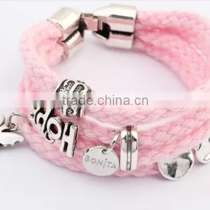 Cutom Logo Tag Leather Bracelet Personalized Logo Charm Leather Bracelet Unisex Leather Bracelet Bangle thumbnail-4