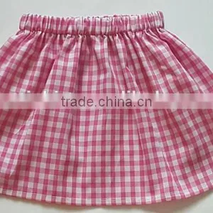 Wholesale Children's Boutique Clothing Girls Palid Skirt Match Headband Cotton Skirts thumbnail-2