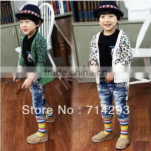 Cute Cool Baby Boys Kids Long Sleeve Coat Jacket Outwear Leopard Pattern 3-11 Years 16831 thumbnail-1