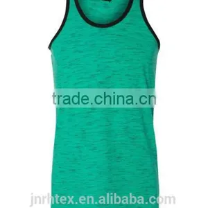 95% Cotton 5% Spandex Mens Gym Injected Slub Tank Top thumbnail-3