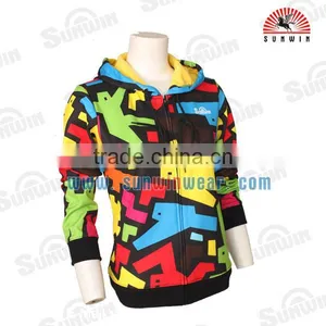 Colourful Printing Custom Design Women's Hoodie With Sublimation Technology thumbnail-2