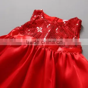 Wholesale Fall New Arrival Sequined Sleeveless Baby Girl Christmas Princess Dress thumbnail-2