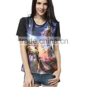 Europe and the United States Selling Digital Casual Women's Short Sleeve T-shirt thumbnail-6