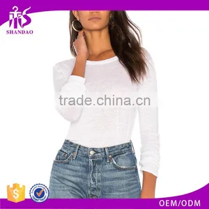 2017 Guangzhou Shandao Casual Summer 160g 100% Cotton O-Neck Short Sleeve Woman T-Shirt thumbnail-1