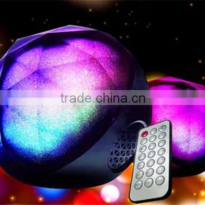 Fashion Design Crystal Magic Light Color Changing Ball Portable Smart Control Color Changing Led Bluetooth Speaker thumbnail-1