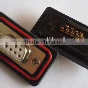 D-SUB 9P/HD15P Female Solder Type Panel Mounting Waterproof Connector thumbnail-1