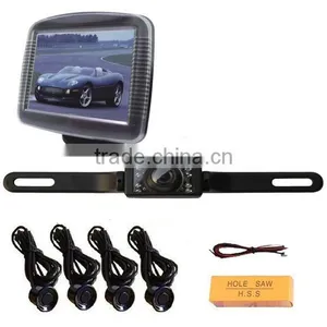 Rear View Parking Sensor System 3.5 Inch TFT Monitor With Camera thumbnail-1