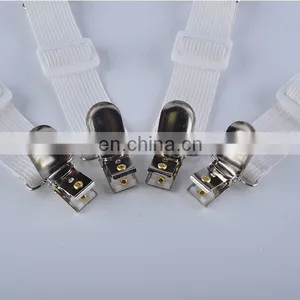 4-Piece Adjustable Bed Corner Holder Elastic Suspenders Clips thumbnail-3