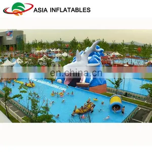 Hot Sale Above Ground Swimming Pool Metal Frame Swimming Pool For Water Park thumbnail-1
