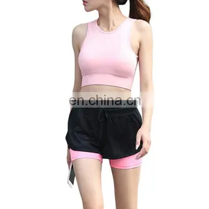 Oem Wholesale Women Push Up Pink Yoga Wear Sports Bra thumbnail-1