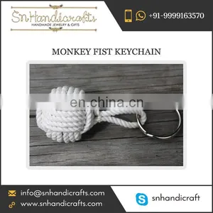 Fashionable Handcrafted Monkey Fist Nautical Rope Keychain at Attractive Rate From the Supplier thumbnail-1