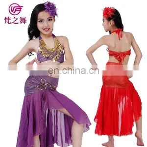 Newest Arrival Hot Sexy Beaded Tassel Children Girls Belly Dance Costume With Size S M L ET-055 thumbnail-2