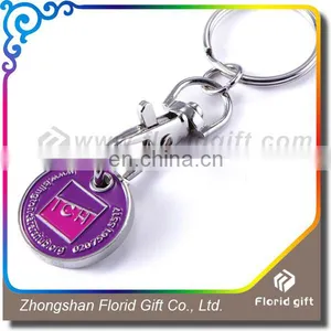 China Cheap Custom Personalized Shopping Trolley Coin Keychain thumbnail-4