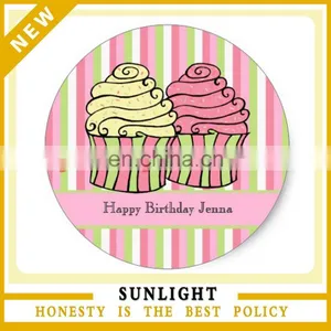 Personalized Cupcakes on a Tray Baking Stickers thumbnail-1