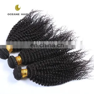 Unprocessed Brazilian Human Hair, Kinky Curly Virgin Human Hair Weave thumbnail-3