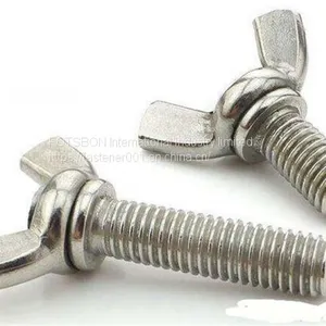 M3-M10 Screw Wing Nut Butterfly Screws Thumb Claw Hand Tighten Bolt Vis Inoxydable Tornillos Vida 304 Stainless Steel Inox DIN316 thumbnail-1