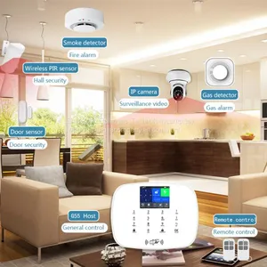 Easily Control WIFI+GSM/WIFI+WCDMA Home Alarm System Standby Battery 24h Home Alarm System thumbnail-2